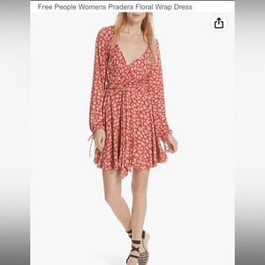 Free People Pradera long sleeve wrap dress size medium